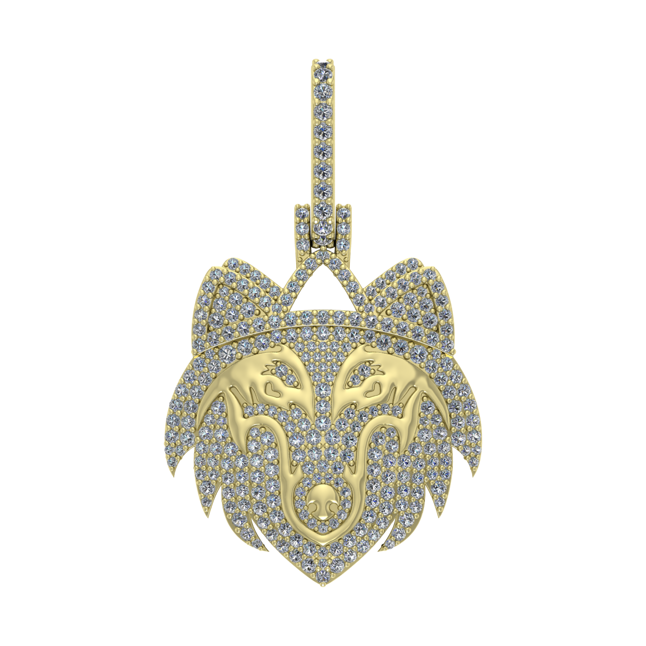 HIP-HOP ANIMAL DIAMONDS PENDANT